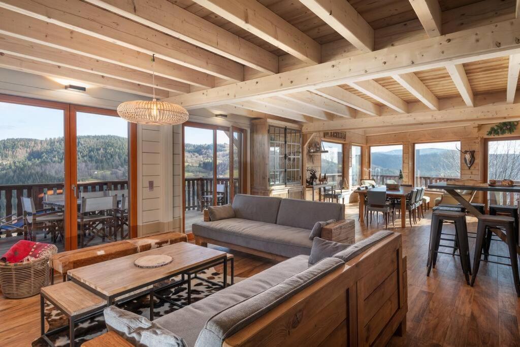 Luxueux Chalet Avec Vue Sur Les Pistes Et Le Hohneck Ле-Толи Экстерьер фото